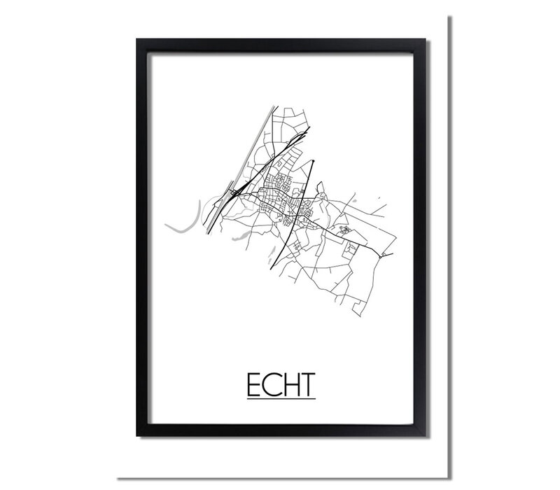 Echt Plattegrond poster