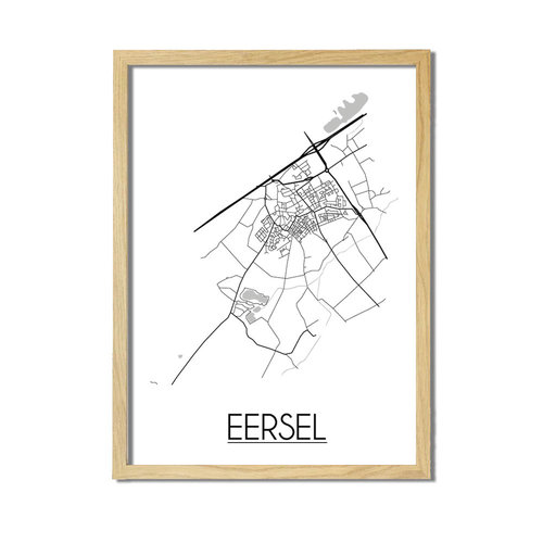 Eersel Plattegrond poster 