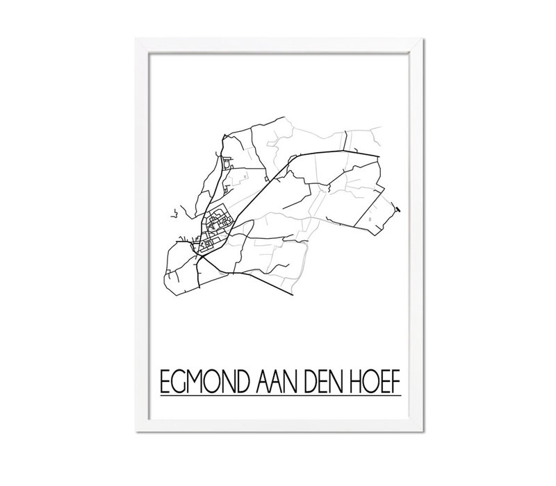 Egmond aan den Hoef Plattegrond poster