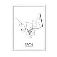 Esch Plattegrond poster