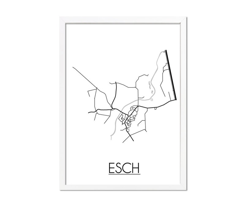 Esch Plattegrond poster