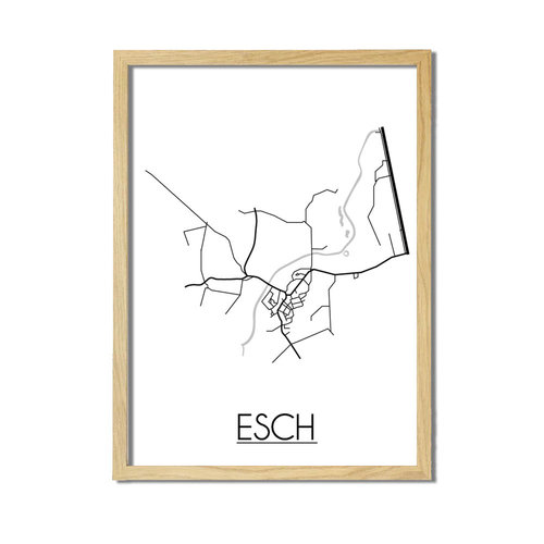 Esch Plattegrond poster 