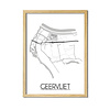 Geervliet Plattegrond poster