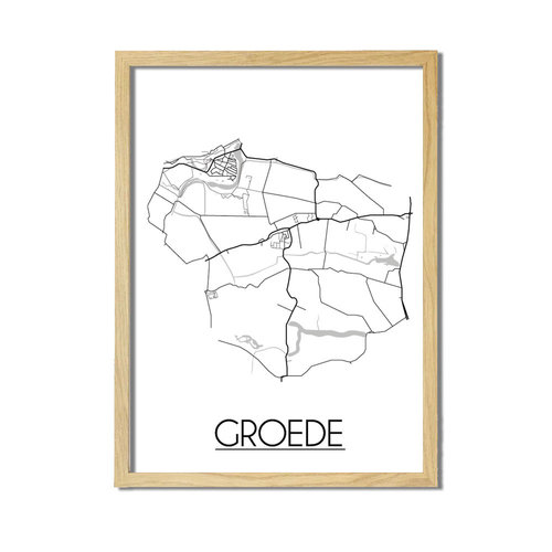 Groede Plattegrond poster 