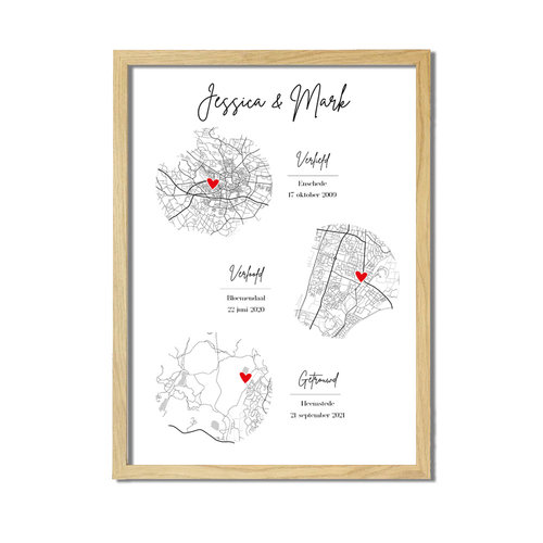 Hochzeitsposter Stadtplan - Hochzeitsgeschenk personalisiert - Copy - Copy - Copy - Copy - Copy 