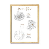 Hochzeitsposter Goldfolie / Silberfolie / Kupferfolie Stadtplan - Hochzeitsgeschenk personalisiert  - Copy - Copy - Copy - Copy - Copy - Copy - Copy