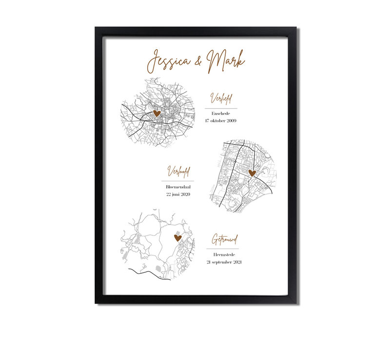 Hochzeitsposter Goldfolie / Silberfolie / Kupferfolie Stadtplan - Hochzeitsgeschenk personalisiert  - Copy - Copy - Copy - Copy - Copy - Copy - Copy
