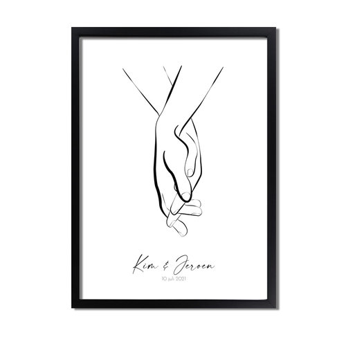 Hochzeitsposter Brautpaar - Hochzeitsgeschenk personalisiert - Copy 
