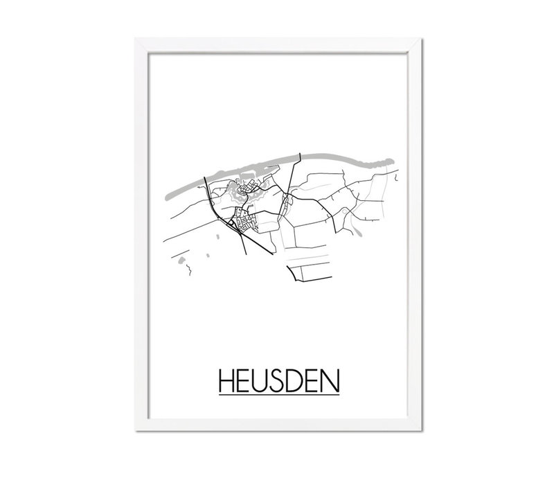 Heusden Plattegrond poster