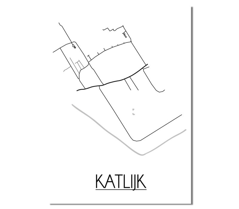 Katlijk Plattegrond poster