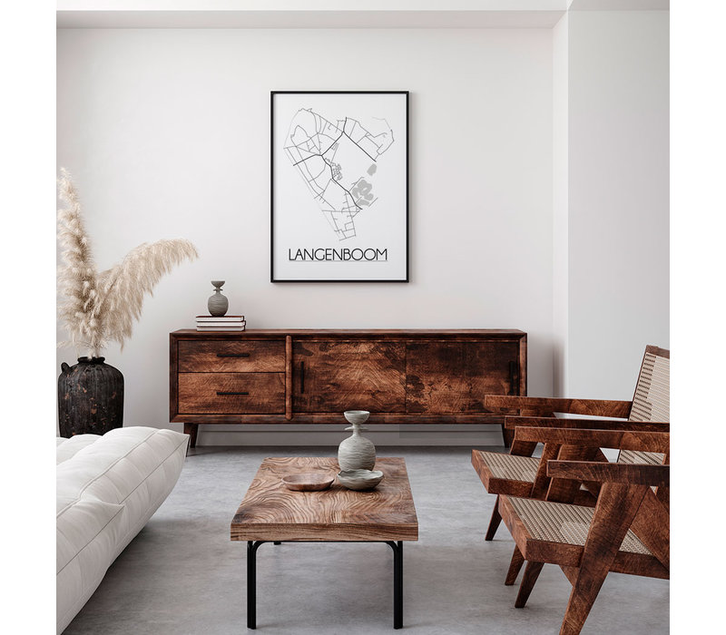 Langenboom Plattegrond poster