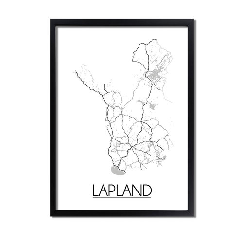 Lapland Plattegrond poster 