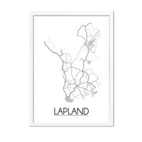 Lapland Plattegrond poster