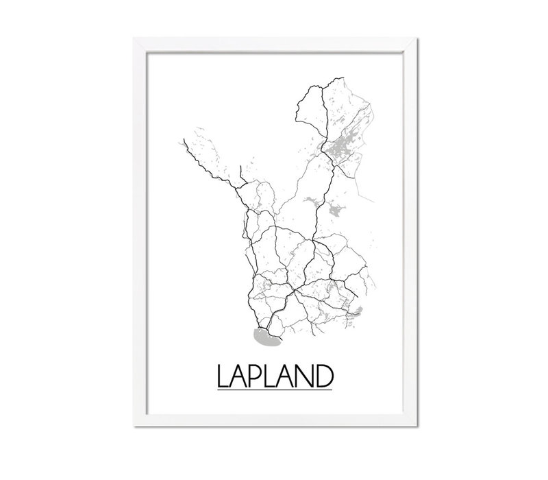Lapland Plattegrond poster