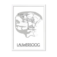 Lauwersoog Plattegrond poster