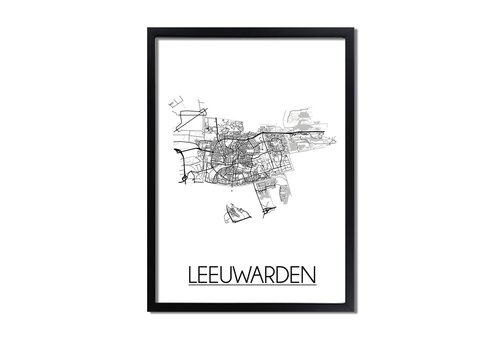 DesignClaud Leeuwarden Plattegrond poster