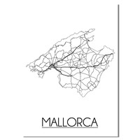 Mallorca Plattegrond poster