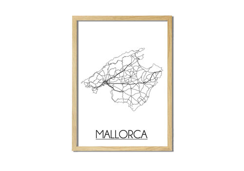 DesignClaud Mallorca Plattegrond poster