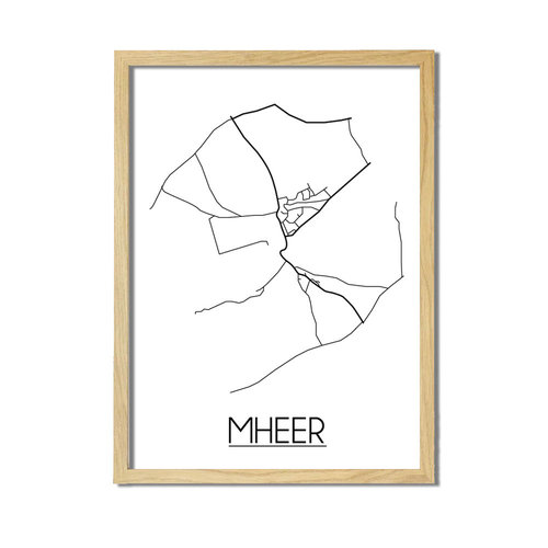 Mheer Plattegrond poster 