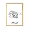 Naarden Plattegrond poster