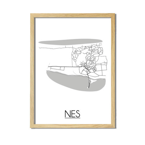 Nes Plattegrond poster 