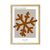 Weihnachtsposter Snow is falling - Weihnachtsdekoration Schwarz-Weiß - Copy