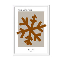Weihnachtsposter Snow is falling - Weihnachtsdekoration Schwarz-Weiß - Copy