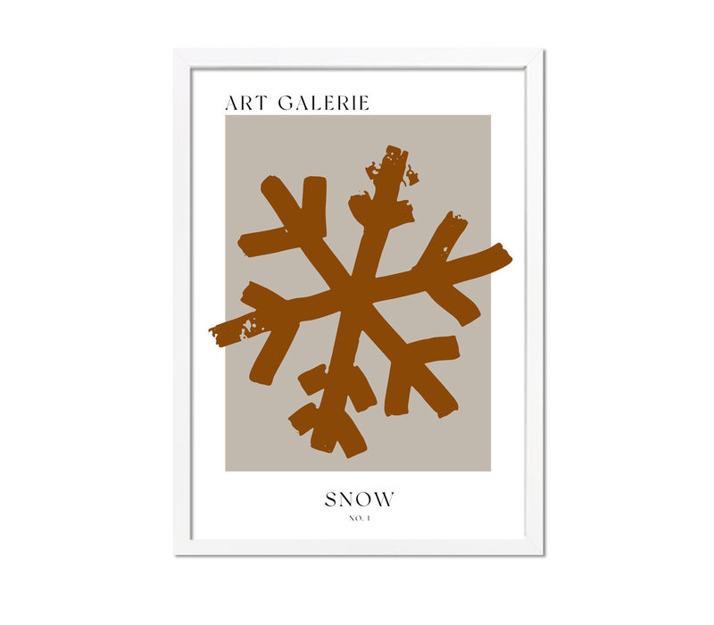 Weihnachtsposter Snow is falling - Weihnachtsdekoration Schwarz-Weiß - Copy