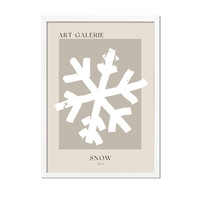 Kerstposter ART GALERIE Snow - Zand