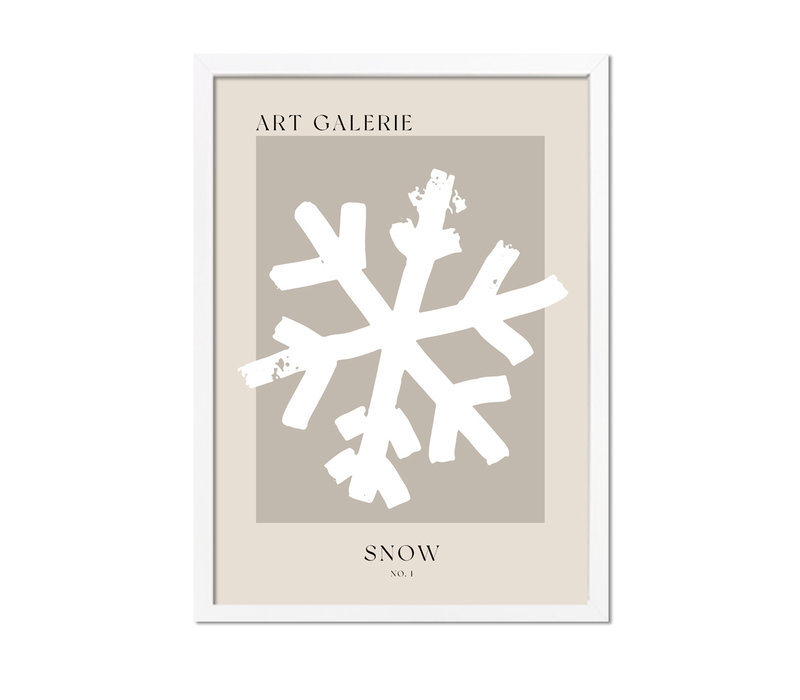 Weihnachtsposter Snow is falling - Weihnachtsdekoration Schwarz-Weiß - Copy - Copy