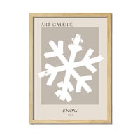 Kerstposter ART GALERIE Snow - Zand