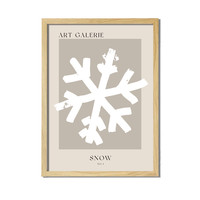 Weihnachtsposter Snow is falling - Weihnachtsdekoration Schwarz-Weiß - Copy - Copy
