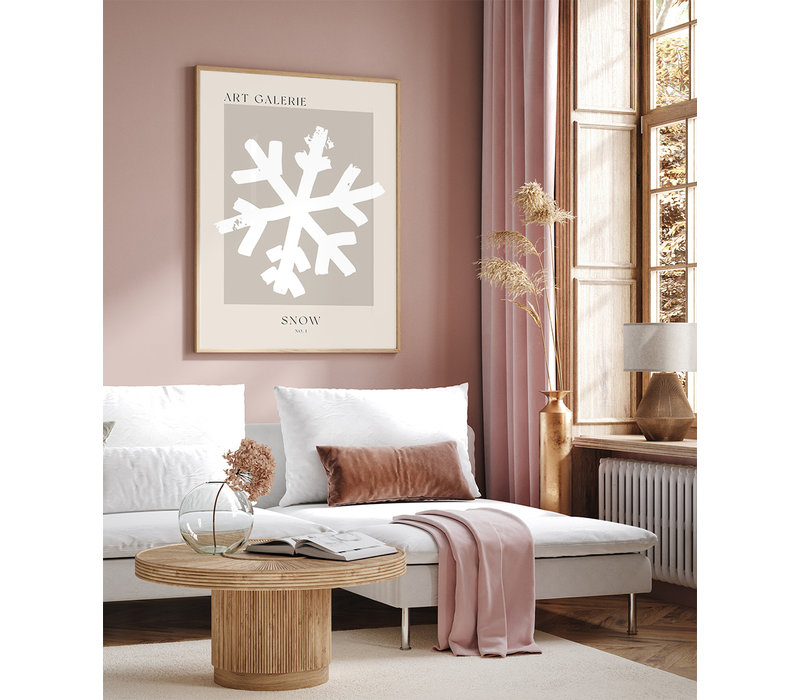 Weihnachtsposter Snow is falling - Weihnachtsdekoration Schwarz-Weiß - Copy - Copy