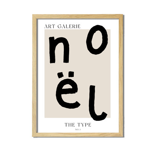 Kerstposter ART GALERIE NOEL - Zwart 