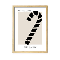 Kerstposter ART GALERIE Candy - Zwart