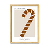 Kerstposter ART GALERIE Candy - Terracotta