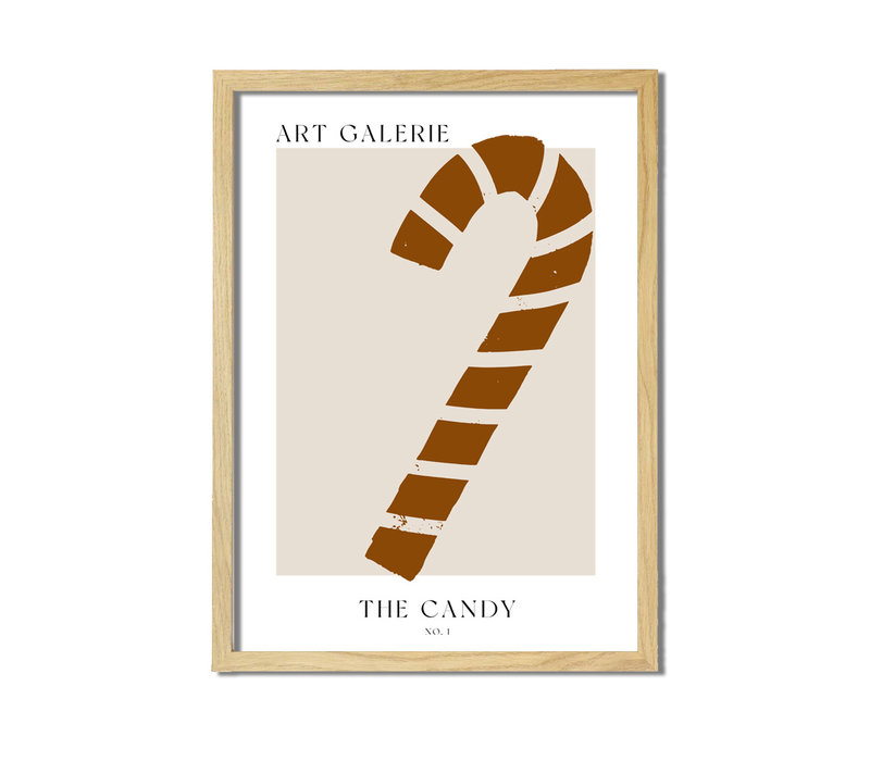 Kerstposter ART GALERIE Candy - Terracotta