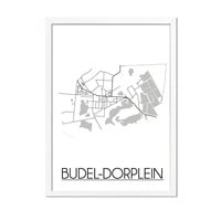 Budel-Dorplein Plattegrond poster