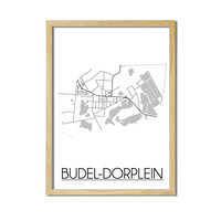 Budel-Dorplein Plattegrond poster