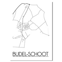 Budel-Schoot Plattegrond poster