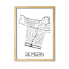 DesignClaud De Meern Plattegrond poster