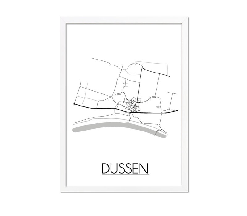 Dussen Plattegrond poster