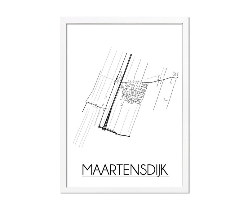 Maartensdijk Plattegrond poster