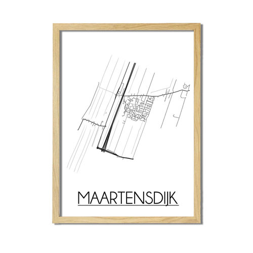 Maartensdijk Plattegrond poster 