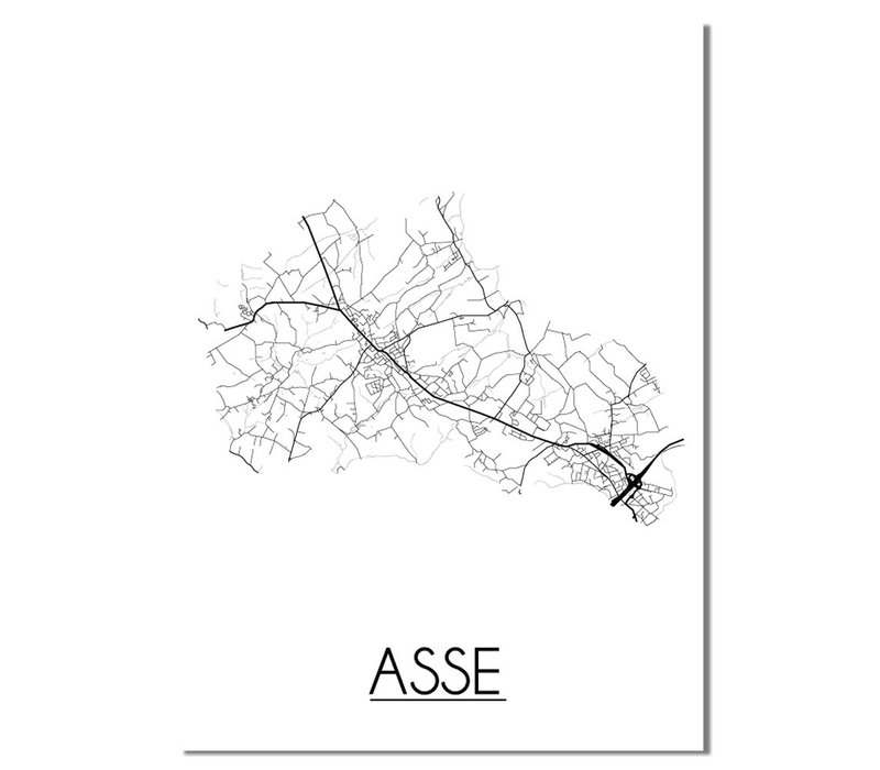 Asse Plattegrond poster