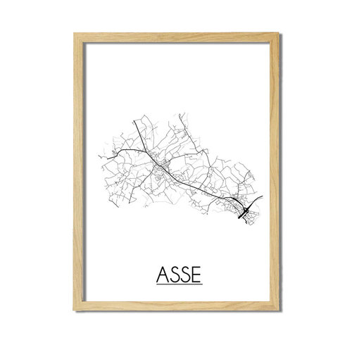 Asse Plattegrond poster 