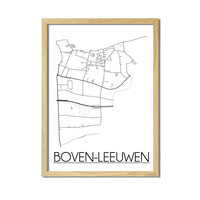 Boven-Leeuwen Plattegrond poster