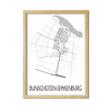 Bunschoten-Spakenburg Plattegrond poster