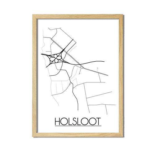 Holsloot Plattegrond poster 