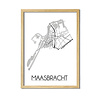 Maasbracht Plattegrond poster